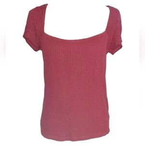 Reformation Red Short Sleeve Tee